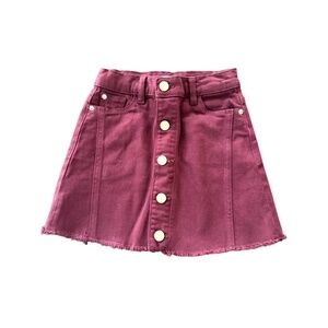 DL1961 Red Jenny Mini Skirt